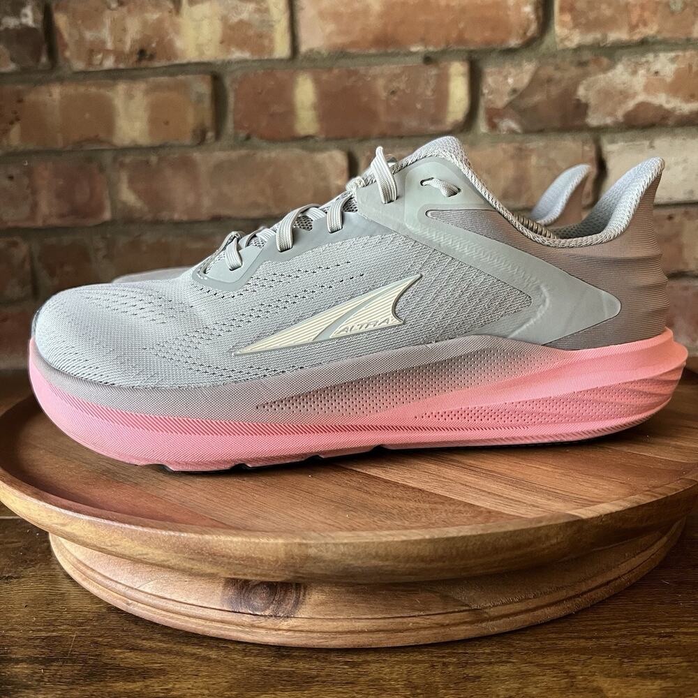 Altra Torin 8 Max Cushion Gray Pink Neutral Running Shoes Women's 9